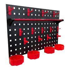 Wall Mounted Tool Storage Board Rack + Bins  + Hangers garage home work office