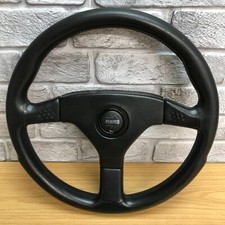 Genuine Momo Ghibli 3 360mm black leather steering wheel. HSV HDT Holden etc. 8C