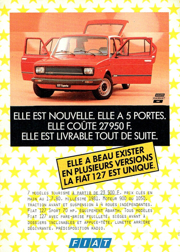 Advertising 1980 fiat - 1980,