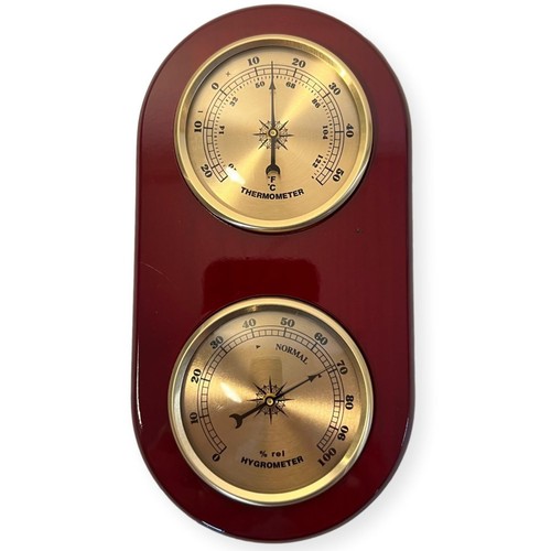 Indoor wooden barometer - wooden,