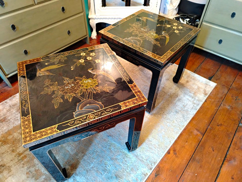 Vintage chinoiserie side - vintage,
