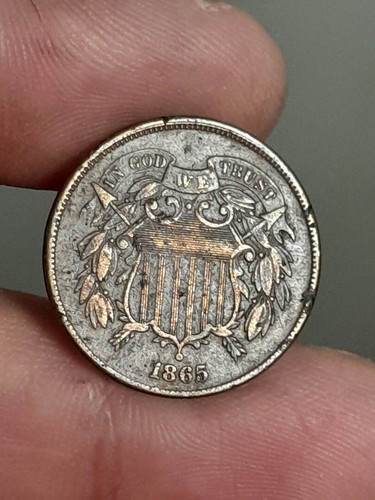1865 cent peice 3 - cent,