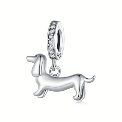 S925 sterling silver dachshund - sterling,
