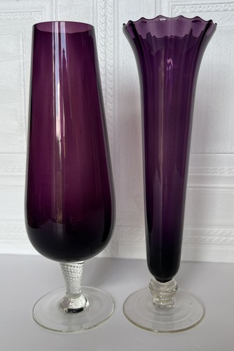 Two mid century - deep, purple
