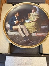 Knowles "Pondering On The Porch" Collectors Plate By Norman Rockwell