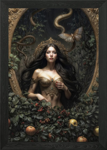 Goddess lilith framed - goddess,