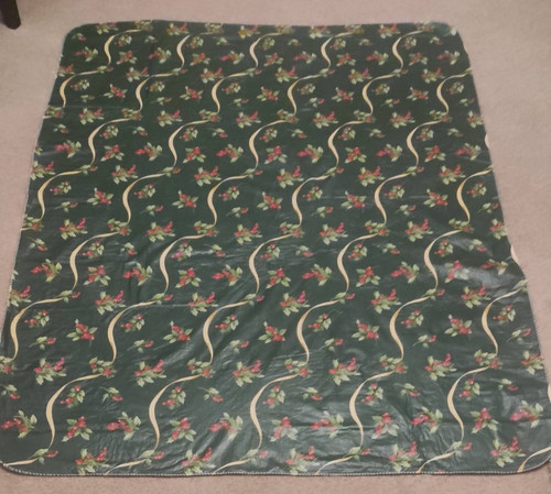 Vintage christmas flannelback - christmas,