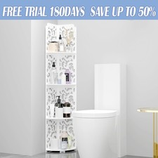 Bathroom Corner Shelf 4 Tier