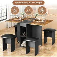 Folding Dining Table Set For 4