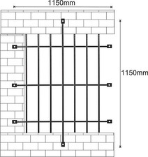 WINDOW SECURITY GRILLES BARS /