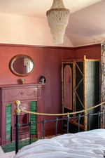 Antique Vintage Torched Bamboo