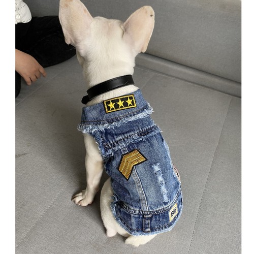 Fashion distressed jean jacket - jean,