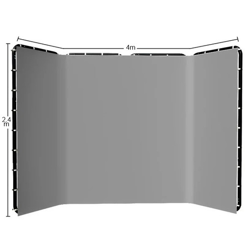 Green screen 4m wall - 2.4m,