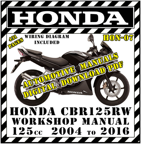 Honda cbr125rw workshop - honda,