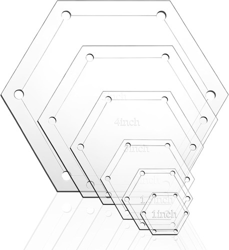 Pcs acrylic hexagon quilting - pcs,