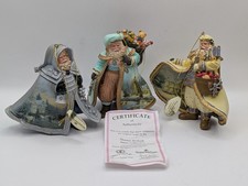 Ashton Drake Thomas Kinkade Old World Santa Collection Ornament Set Of 3 2008