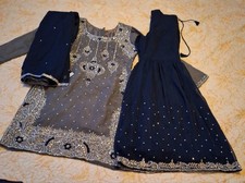 blue punjabi eid dress