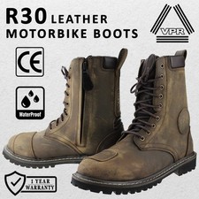 VPR Leather Motorcycle Boots