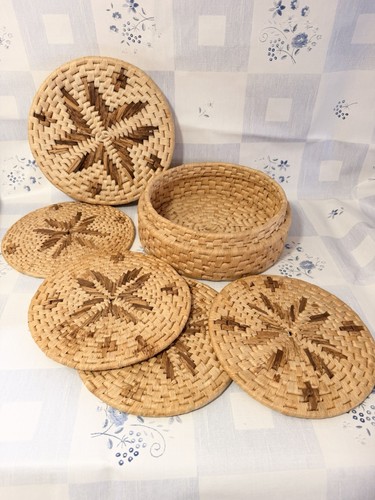 Vintage set round - vintage, mat