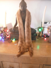 Vintage Mink Scarf. Double Sides Fur..Toffee Blond..Long Soft & Snuggerley.. 50"