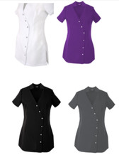Women's Tunic  Hairdressing SPA Therapist Massage Salon Uniform  8-10 to 24-26 