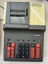 Facit 2202 Vintage Retro TECH 1980 Japan Desktop Printing Adding Machine