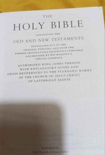 Holy Bible King James Version Black Hard Cover Good Condition