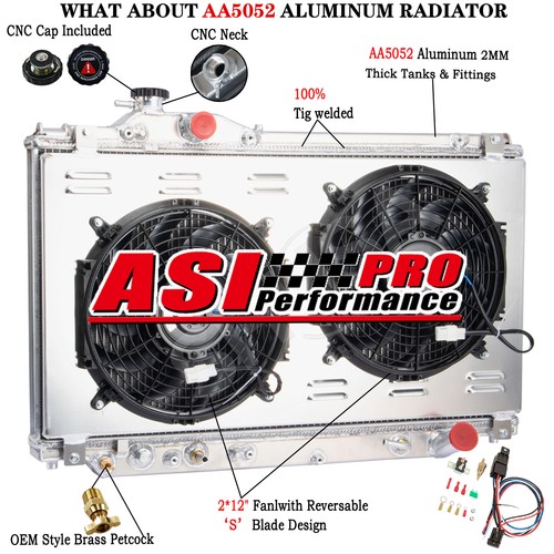 3row aluminium radiator shroud - 3row,