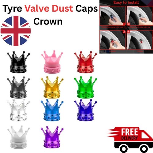 Tyre valve dust caps crown - dust, car
