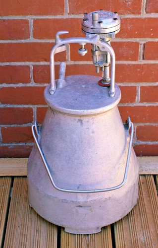Vintage farming milking - milking, churn
