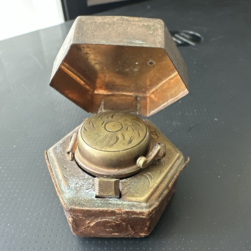 Hexagonal travel inkwell - travel,