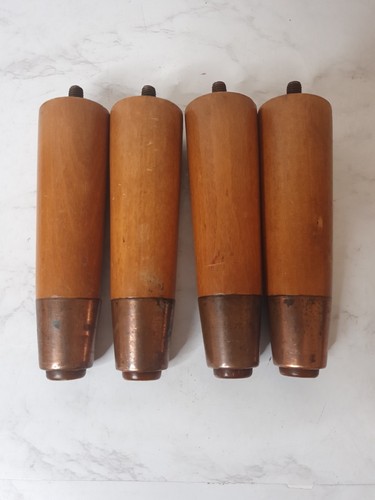 Vintage mcm tapered wooden - 4x,
