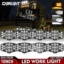 8x LED Parking and val Fog Spot Lights For Kelsa Bars Roof Grill Truck Lamps 24V