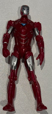 Hasbro’s Iron Man Figure. Blue Triangle arc reactor Silver front mask. 4.5 inch