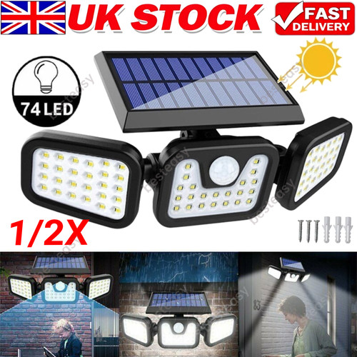 Head led solar powered - 3-head, 74