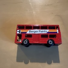 MATCHBOX 17 LONDONER BUS RED BERGER PAINTS 1976 