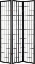 Japanese Style 3 Panel Folding Wooden Room Divider – Shoji Privacy Screen