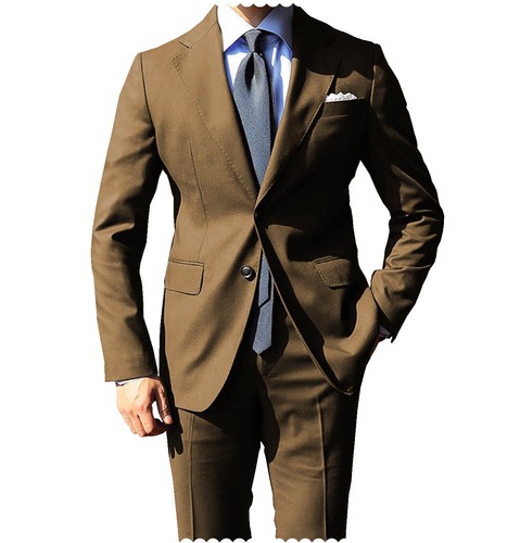 Men slim fit piece - piece, solid