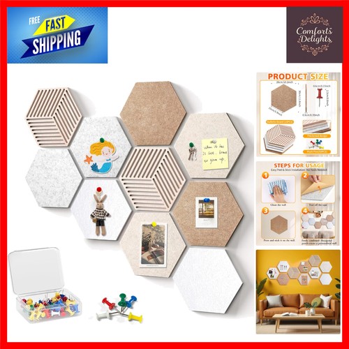10pcs hexagon cork boards - 10pcs,