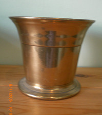 Vintage large brass mortar - ,