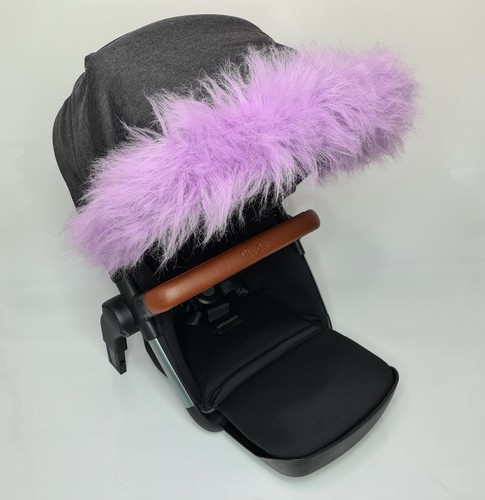 Luxury faux fur pram - luxury,