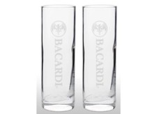 Bacardi Tall Glass New & Rare X 2