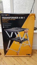 Batavia 7062245 Transformer Multi Function Work Bench Stand Trestle Step Ladder