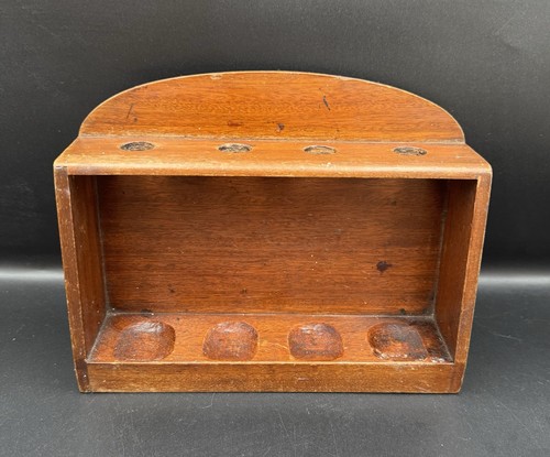 Vintage oak pipe rack - pipe, –