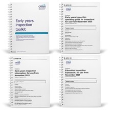4x Early years inspection: Toolkit, Operating Guide, Information, Framework 2025