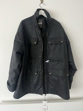 Zara Black Faux leather Men’s Padded Jacket With Pockets RRP £109 New With Tags