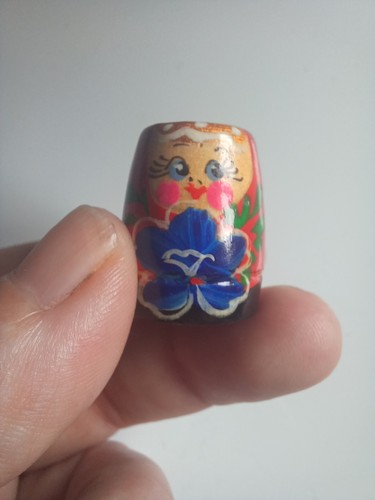 Vintage hand painted wooden - vintage,