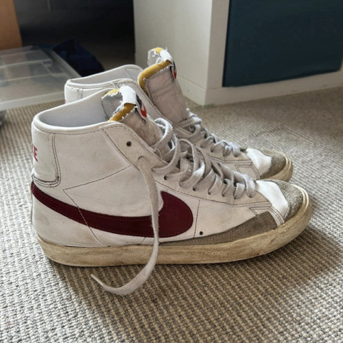 Nike retro blazers white red - nike, white/red