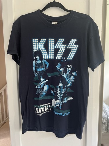 Kiss navy tour shirt - kiss, size