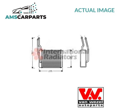 Heater radiator exchanger lhd - radiator,